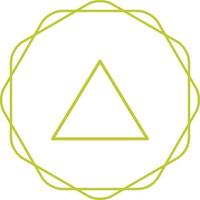 icono de vector de triángulo