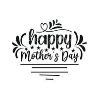 Happy mothers day celebration greeting card and  mom and child love vector