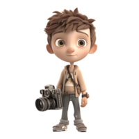 Children Capturing Images of Life and Nature PNG Transparent Background