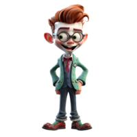 Outrageous 3D Joker Boy Great For Surreal or Absurd s. PNG Transparent Background