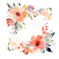 Jahrgang botanisch Design mit zart Rosa Rosen und Grün png transparent Hintergrund