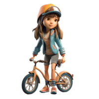 linda ciclista mujer con gracia listo y elegante caracteres para ciclismo eventos y presentaciones png transparente antecedentes
