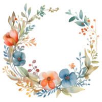 moderno acuarela floral diseño con negrita tipografía png transparente antecedentes