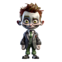 Charismatic 3D Joker Boy Great For Performance or Music Inspired Projects PNG Transparent Background