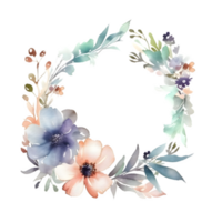 zart botanisch Rand mit Weiß Blumen und Grün png transparent Hintergrund