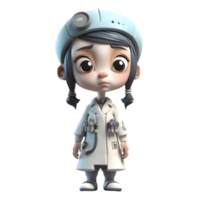 avoir prêt à monter en flèche avec notre 3d pilote fille personnage png transparent Contexte