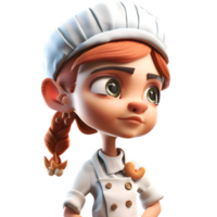 Cute Chef Women with Style Fashionable and Sophisticated Models for Food and Beverage Promotions PNG Transparent Background