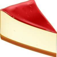 New York style cheesecake png