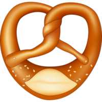 Brezel Brot mit Sesam png