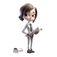 Cute Business Women in Action Dynamic and Energetic Characters for Presentations and Promotions PNG Transparent Background