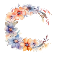 rustique aquarelle floral conception avec Naturel textures et terreux tons png transparent Contexte