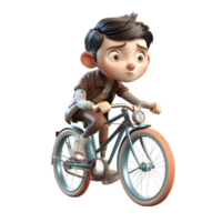 Serious 3D Cyclist Ideal for Safety or Gear Related Designs PNG Transparent Background