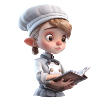 Charming and Adorable Chef Women Lovable and Engaging Characters for Food and Hospitality Media PNG Transparent Background