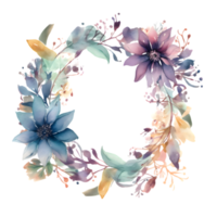 moderno aguarela floral Projeto com negrito tipografia png transparente fundo