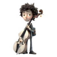 Passionate Musician Kids with Microphones PNG Transparent Background