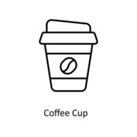 Coffee Cup Vector  outline Icons. Simple stock illustration stock