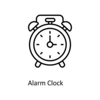 Alarm Clock Vector  outline Icons. Simple stock illustration stock