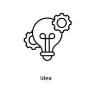 Idea Vector  outline Icons. Simple stock illustration stock