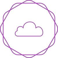 icono de vector de nube