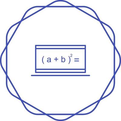 Online Formula Vector Icon