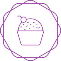 Chocolate Cupcake Vector Icon