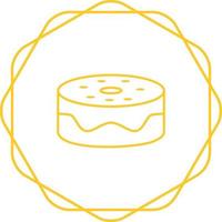 Chocolate fudge cake Vector Icon