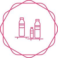 Bottles Shelf Vector Icon