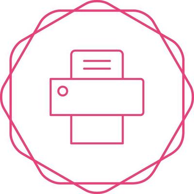 Fax Machine Vector Icon