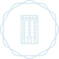 Five Star Building Vector Icon