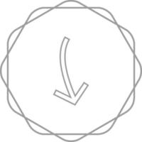 Arrow Pointing Down Vector Icon