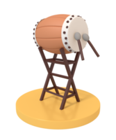 3d ilustración de Ramadán y islámico tambor png