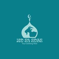 eid al adha logo vector