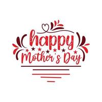 Happy mothers day celebration greeting card background mom and child love vector