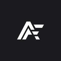 Luxury and modern AF letter logo design vector