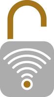 Open Smart Lock Vector Icon Style