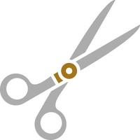 cortar con tijeras vector icono estilo