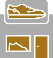 zapato tienda vector icono estilo