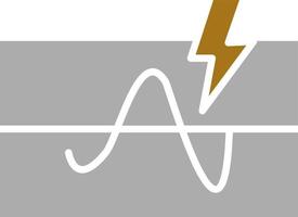 Electrical Threshold Vector Icon Style