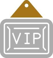 VIP zona vector icono estilo