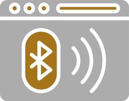 Bluetooth vector icono estilo