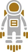 astronauta volador vector icono estilo