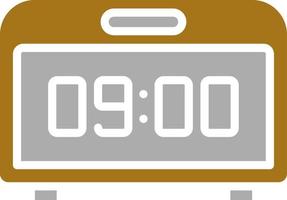 Digital Clock Vector Icon Style