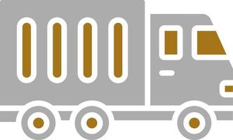 Container Truck Vector Icon Style