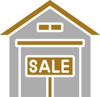 Warehouse For Sale Vector Icon Style