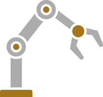 Robotic Arm Vector Icon Style