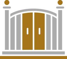 Entry Gate Vector Icon Style