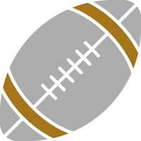 rugby pelota vector icono estilo