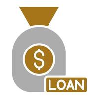 Loan Money Vector Icon Style