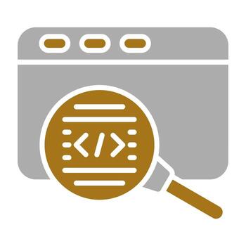 Code Review Vector Icon Style
