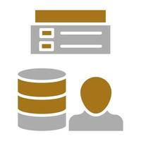 Client Database Vector Icon Style